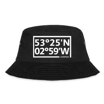 Liverpool Coordinates - Bucket Hat - black - Front - Lela (165cm)