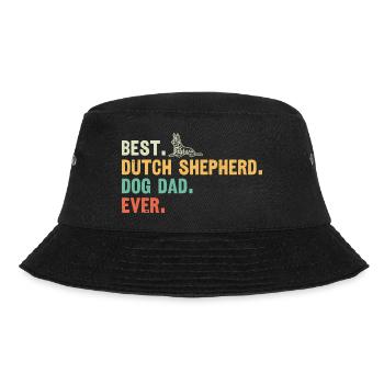 Holländischer Schäferhund Dutch Shepherd - Bucket Hat - Schwarz - Vorne - Lela (165cm)