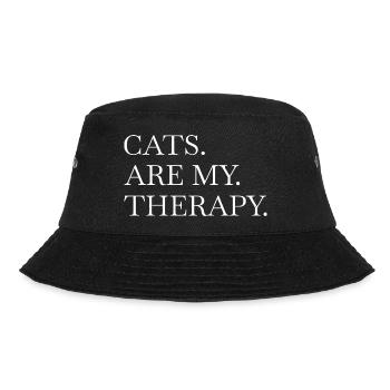 cat butt tshirts cool cat face tshirts avacato - Bucket Hat - Schwarz - Vorne - Lela (165cm)