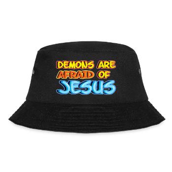 Jesus Christ Has Victory Over Demons - Bucket Hat - black - Front - Lela (165cm)