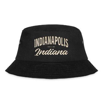 Vintage Indianapolis Script Logo - Bucket Hat - black - Front - Lela (165cm)