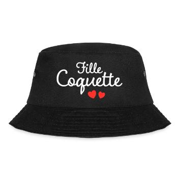 Femme Coquette Humour Mot Affectueux Couple - Bob - noir - Devant - Lela (165cm)