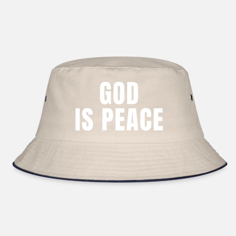 God Is Peace - Christian Quotes Bucket Hat