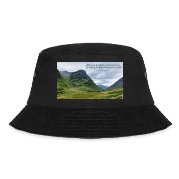 Wherever I wander wherever I rove - Highlands - Bucket Hat - black - Front - Lela (165cm)