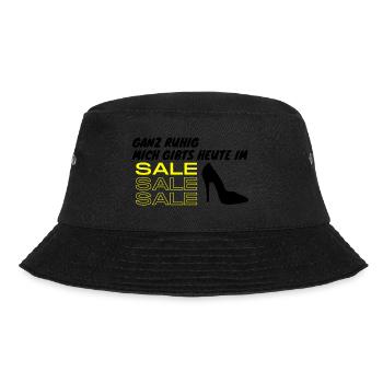 mich gibts heute im sale - Bucket Hat - Schwarz - Vorne - Lela (165cm)