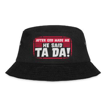 after god made me - Bucket Hat - black - Front - Lela (165cm)