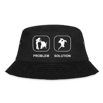 Skateboard Skating Skateboarding Longboard Skater - Bucket Hat - black - Front - Lela (165cm)