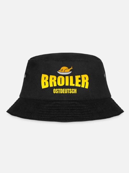 Goldbrauner Broiler - Bucket Hat - Schwarz
