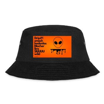 Alien Jugendwörter Motiv - Bucket Hat - Schwarz - Vorne - Lela (165cm)