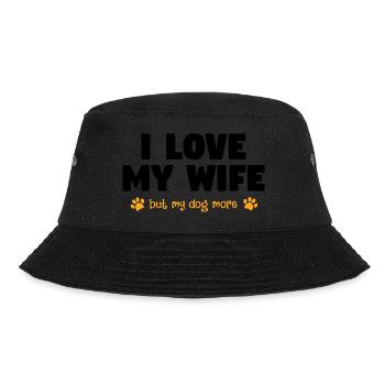 Dog Hund - Bucket Hat - Schwarz - Vorne - Lela (165cm)