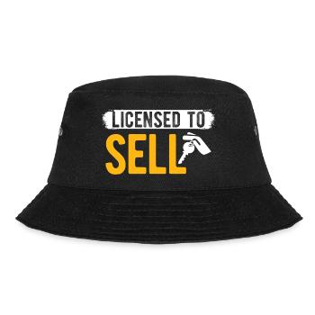 Immobilien-Händler Für Immobilien-Makler - Bucket Hat - Schwarz - Vorne - Lela (165cm)