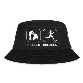 Female jogger fit cardio training run jog run - Bucket Hat - black - Front - Lela (165cm)