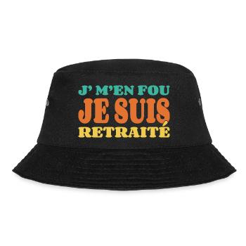 J'M'en Fou Je Suis Retraité - Bob - noir - Devant - Lela (165cm)