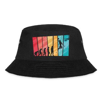 Basketball Evolution From Monkey To Men BBall - Bucket Hat - black - Front - Lela (165cm)