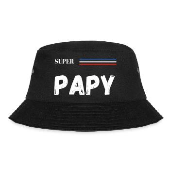 super papy - t-shirt assorti - Bob - noir - Devant - Lela (165cm)
