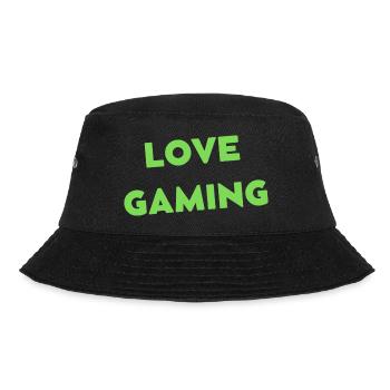 LIEBE GAMING - Bucket Hat - Schwarz - Vorne - Lela (165cm)