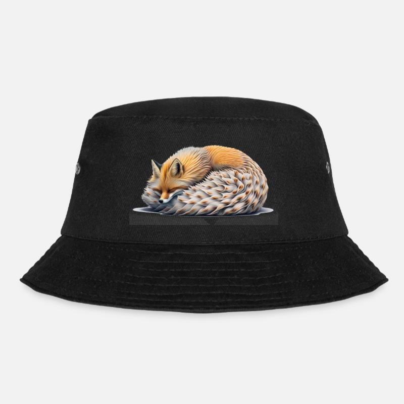 fox1 - Bucket Hat - Schwarz