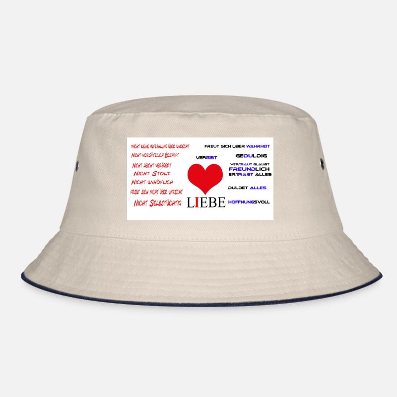 Liebe einfach erklärt [in Weiß] Bucket Hat