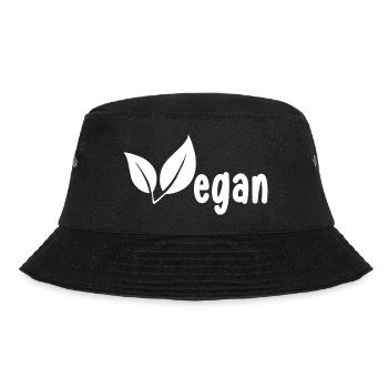Vegan gift idea for vegans - Bucket Hat - black - Front - Lela (165cm)