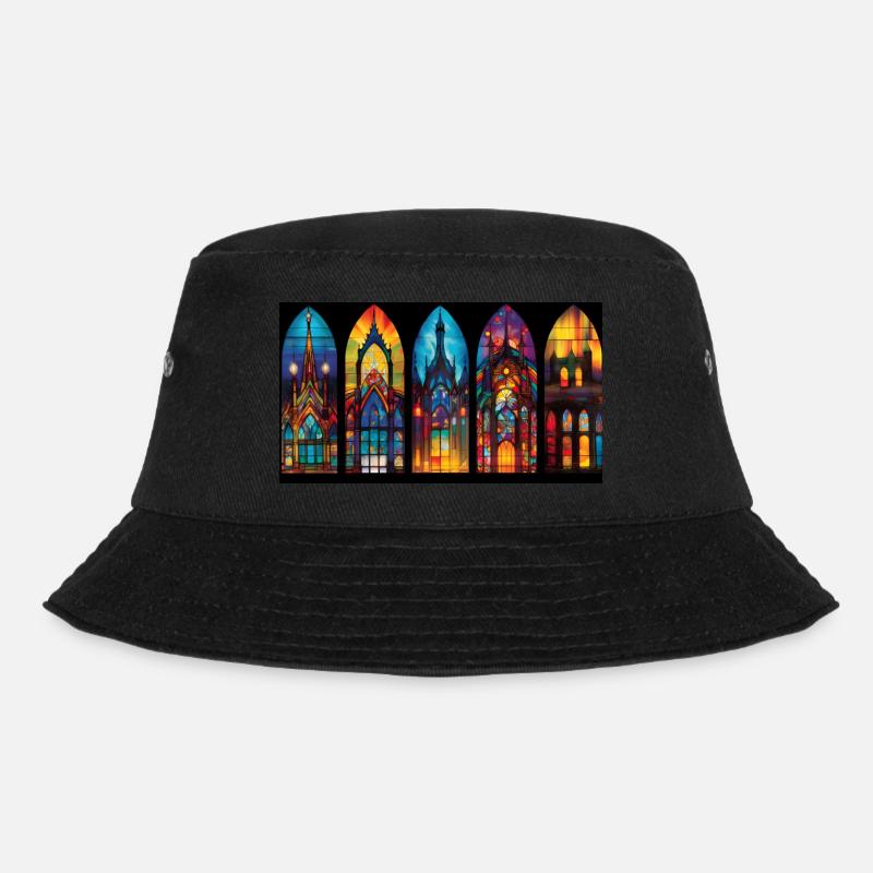 izup2u gothic church - Bucket Hat - black