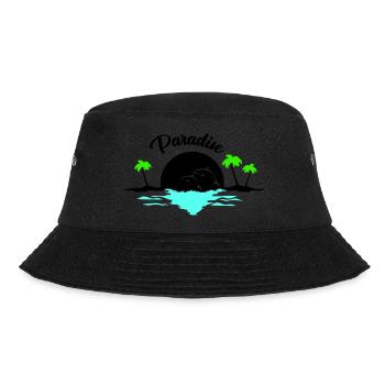 sunset delfine - Bucket Hat - Schwarz - Vorne - Lela (165cm)