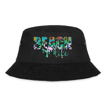 Dubrovnik kroatien hrvatska zrce beach party exyu - Bucket Hat - Schwarz - Vorne - Lela (165cm)