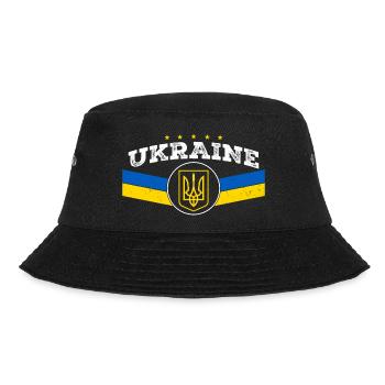 Ukraine Trident - Symbole ukrainien Tryzub - Bob - noir - Devant - Lela (165cm)