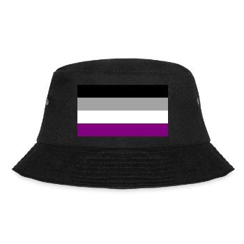 Fierté asexuée - Bob - noir - Devant - Lela (165cm)