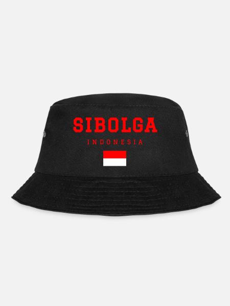 Sibolga Indonesien - Bucket Hat - Schwarz