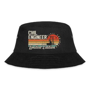 Future career as a civil engineer Civil engineering - Bucket Hat - black - Front - Lela (165cm)