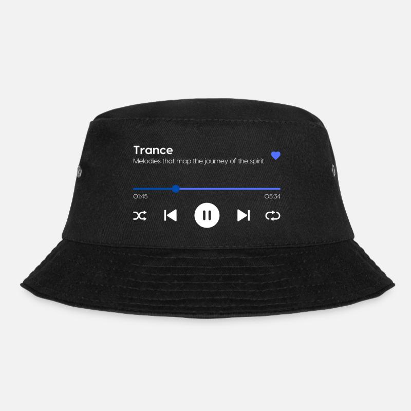 Trance - Bucket Hat - Schwarz