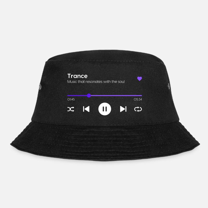 Trance - Bucket Hat - Schwarz