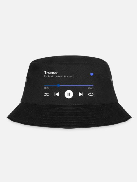 Trance - Bucket Hat - Schwarz