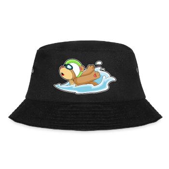 Bär Schwimmen Schwimmbrille Sommer - Bucket Hat - Schwarz - Vorne - Lela (165cm)