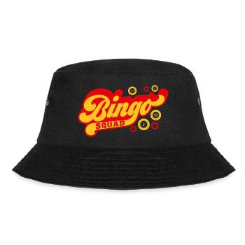 Bingo Squad Funny Lucky Gambling - Bucket Hat - Schwarz - Vorne - Lela (165cm)