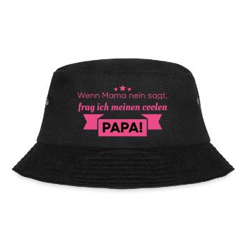 Babysprüche - Bucket Hat - Schwarz - Vorne - Lela (165cm)