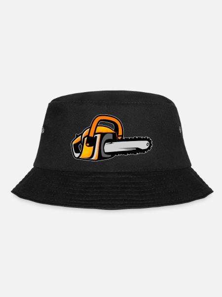 Kettensäge - Bucket Hat - Schwarz