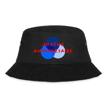 HAPPY BIRTHDAY. HAPPY BIRTHDAY. ANNIVERSARY. - Bucket Hat - black - Front - Lela (165cm)
