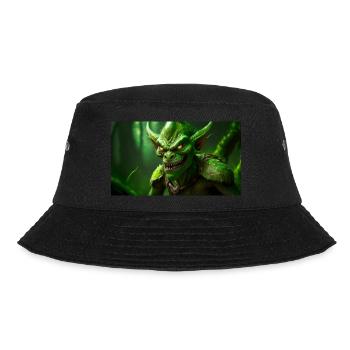 evil goblin evil smile monster dark horror scary - Bucket Hat - black - Front - Lela (165cm)