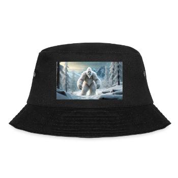 Sasquatch Bigfoot in den Bergen Schneemonster - Bucket Hat - Schwarz - Vorne - Lela (165cm)