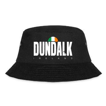 Dundalk Irish Flag Bold Text Tee - Bucket Hat - black - Front - Lela (165cm)