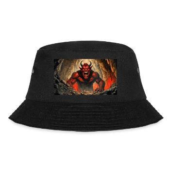 devil evil laugh smile monster dark horror scary - Bucket Hat - black - Front - Lela (165cm)