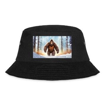 Sasquatch Bigfoot im Wald - jung niedlich - Bucket Hat - Schwarz - Vorne - Lela (165cm)