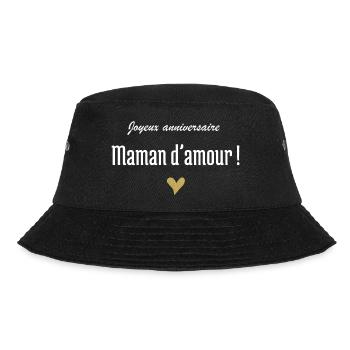 Alles Gute zum Geburtstag Liebe Mama - Bucket Hat - Schwarz - Vorne - Lela (165cm)