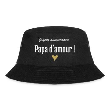 Happy Birthday Dad of Love - Bucket Hat - black - Front - Lela (165cm)