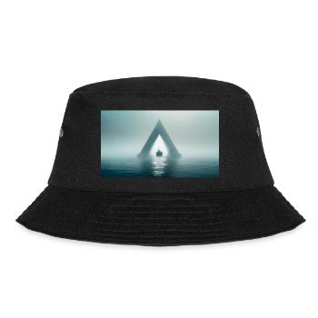 gruselige mythische Orte – Bermuda-Dreieck - Bucket Hat - Schwarz - Vorne - Lela (165cm)