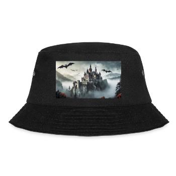 Gruselige mythische Orte – Schloss von Dracula - Bucket Hat - Schwarz - Vorne - Lela (165cm)