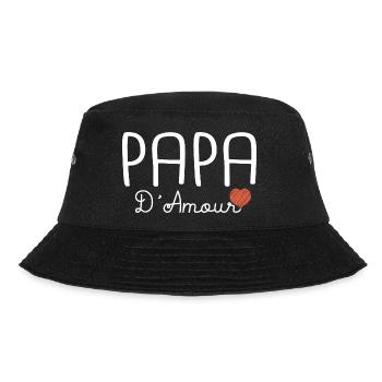 papa d amour T shirt famille - Bob - noir - Devant - Lela (165cm)