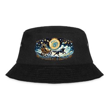 Himmlische Odyssee - Bucket Hat - Schwarz - Vorne - Lela (165cm)