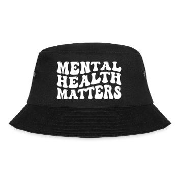 Mental Health Awareness Vintage Groovy Mental - Bucket Hat - black - Front - Lela (165cm)